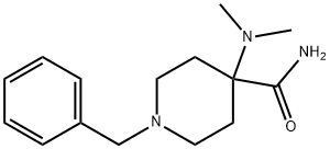 1-苄基-4-(二甲基氨基)哌啶-4-羧酰胺 结构式