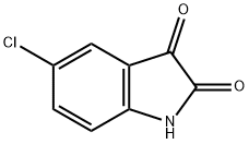 5-クロロ-1H-インドール-2,3-ジオン 化学構造式