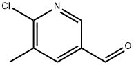 6-氯-5-甲基吡啶-3-羧醛, 176433-43-5, 结构式