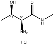 H-THR-NHME HCL Structure