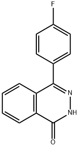 4-(4-フルオロフェニル)フタラジン-1(2H)-オン 化学構造式
