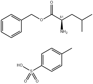 D-亮氨酸苄酯对甲苯磺酸盐 结构式