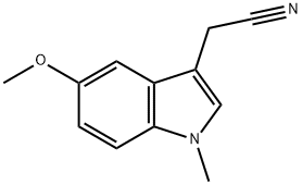 (5-METHOXY-1-METHYL-1H-INDOL-3-YL)ACETONITRILE Structure