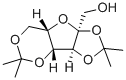 2,3:4,6-ジ-O-イソプロピリデン-Α-L-ソルボフラノース 化学構造式