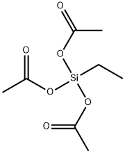 三乙酰氧基乙基硅烷, 17689-77-9, 结构式