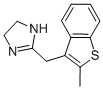 2-[(2-メチルベンゾ[b]チオフェン-3-イル)メチル]-2-イミダゾリン 化学構造式