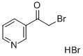 3-(2-溴乙酰基)吡啶氢溴酸盐, 17694-68-7, 结构式