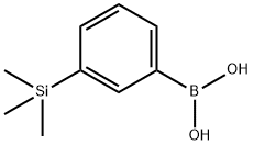 3-(三甲基硅烷)苯硼酸, 177171-16-3, 结构式