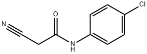 N-(4-クロロフェニル)-2-シアノアセトアミド 化学構造式