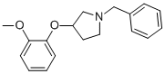 1-BENZYL-3-(O-METHOXYPHENOXY)PYRROLIDINE 结构式