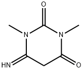 5,6-ジヒドロ-6-イミノ-1,3-ジメチル-2,4(1H,3H)-ピリミジンジオン 化学構造式