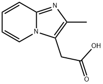 2-Methylimidazo(1,2-a)pyridine-3-aceticacid Structure