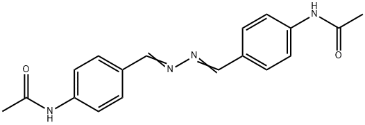 N,N'-[azinobis(methylidyne-4,1-phenylene)]bis(acetamide) 结构式