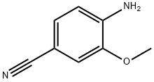 3-甲氧基-4-氨基苯甲腈, 177476-76-5, 结构式