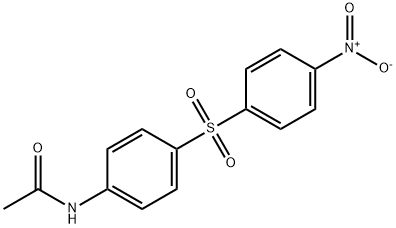 4-硝基-4'-乙酰氨基二苯砜 结构式