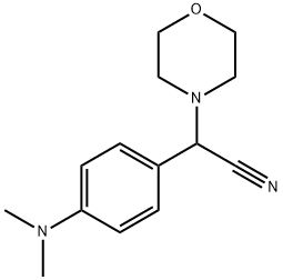 モルホリノ(4-ジメチルアミノフェニル)アセトニトリル 化学構造式