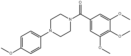 4-(p-Methoxyphenyl)-1-piperazinyl(3,4,5-trimethoxyphenyl) ketone 结构式
