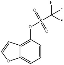 三氟甲磺酸苯并呋喃-4-酯 结构式