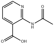 2-乙酰氨基-吡啶-3-甲酸 结构式