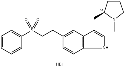 依来曲普坦氢溴酸盐, 177834-92-3, 结构式