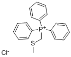 (メチルチオメチル)トリフェニルホスホニウムクロリド 化学構造式