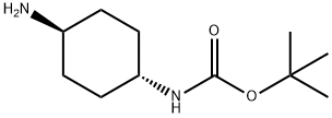 反式-(4-氨基环己基)氨基甲酸叔丁酯 结构式