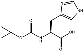 N-Boc-L-组氨酸, 17791-52-5, 结构式
