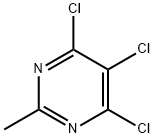 4,5,6-トリクロロ-2-メチルピリミジン 化学構造式