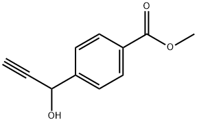 Methyl 4-(1-hydroxyprop-2-ynyl)benzoate Structure