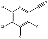 3,4,5,6-テトラクロロ-2-ピリジンカルボニトリル 化学構造式