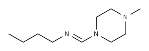 Piperazine, 1-(N-butylformimidoyl)-4-methyl- (7CI,8CI) Struktur