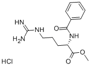 N-α-ベンゾイル-L-アルギニンメチルエステル塩酸塩 化学構造式