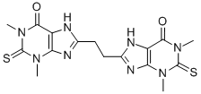 8,8'-Ethylenebis[3,7-dihydro-1,3-dimethyl-2-thioxo-1H-purin-6(2H)-one] Struktur