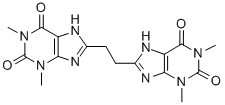 8,8'-エチレンビステオフィリン 化学構造式