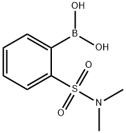 2-(二甲基氨基磺酰基)苯硼酸 结构式