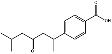 (R)-4-(L,5-二甲基-3-氧己基)安息香酸 结构式