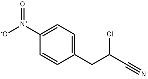 2-氯-3-(4-硝基苯基)丙腈 结构式