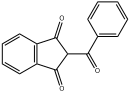 2-ベンゾイル-1,3-インダンジオン 化学構造式