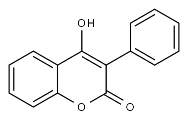 4-HYDROXY-3-PHENYLCOUMARIN Structure
