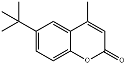 4-甲基-6-叔丁基香豆素 结构式