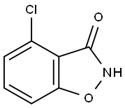 4-氯-1,2-苯并异恶唑-3(2H)-酮 结构式