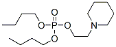 Phosphoric acid dibutyl 2-piperidinoethyl ester 结构式