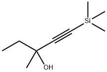 3-メチル-1-トリメチルシリル-1-ペンチン-3-オール (+/-) 化学構造式