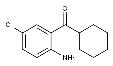 2-氨基-5-氯苯基环己甲酮 结构式
