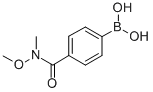 4-(N,O-二甲基羟氨甲酰基)苯硼酸, 179055-26-6, 结构式