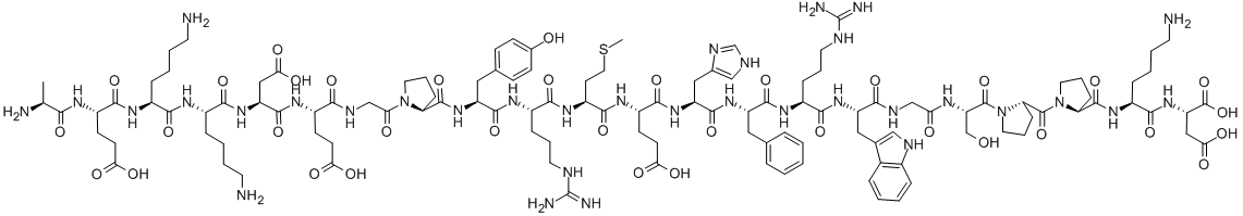 Β-MSH (ヒト) 化学構造式