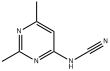 Cyanamide, (2,6-dimethyl-4-pyrimidinyl)- (9CI) Structure