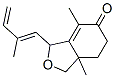 1,6,7,7a-Tetrahydro-4,7a-dimethyl-3-(2-methyl-1,3-butadienyl)-5(3H)-isobenzofuranone 结构式