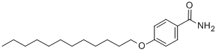 4-(ドデシルオキシ)ベンズアミド 化学構造式