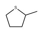 2-メチルテトラヒドロチオフェン 化学構造式